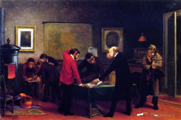 William Holbrook Beard Oil Painting - Scientists at Work