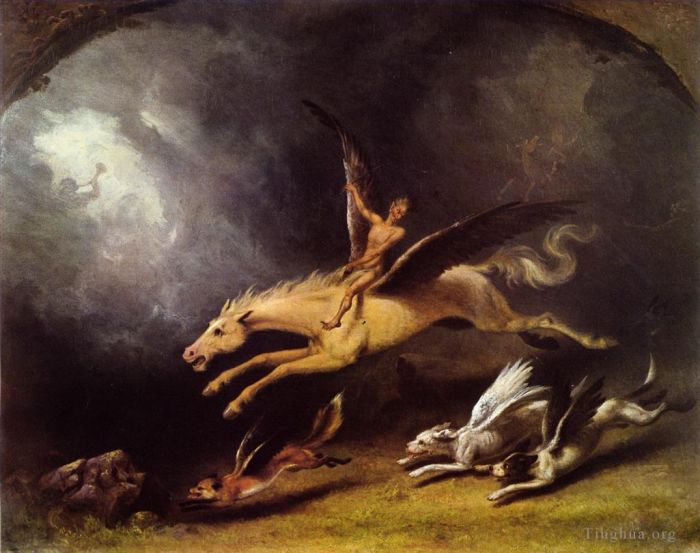 William Holbrook Beard Oil Painting - The Fox Hunter s Dream