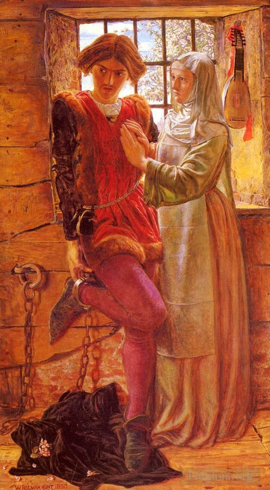 William Holman Hunt Oil Painting - Claudio And Isabella