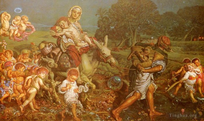 William Holman Hunt Oil Painting - The Triumph Of The Innocents