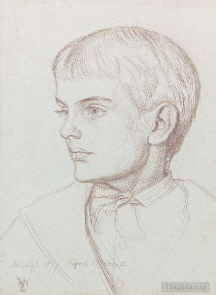 William Holman Hunt Various Paintings - Portrait