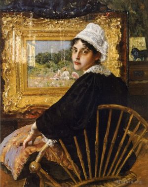 Artist William Merritt Chase's Work - A Study aka The Artists Wife