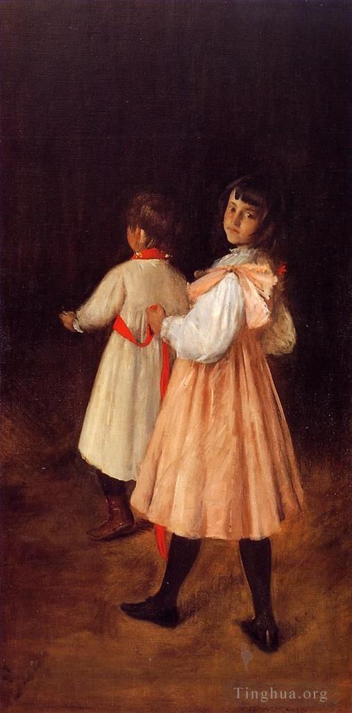 William Merritt Chase Oil Painting - At Play