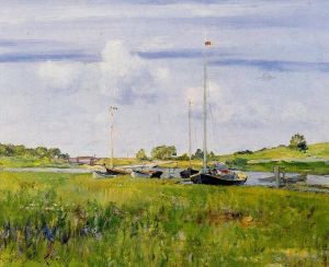 Artist William Merritt Chase's Work - At the Boat Landing