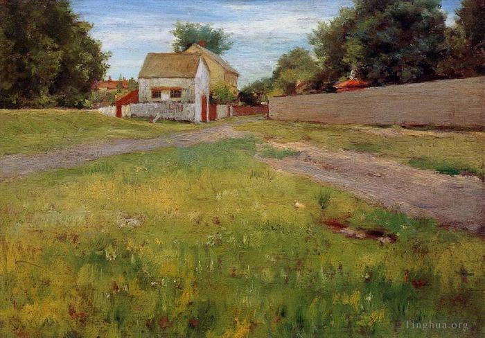 William Merritt Chase Oil Painting - Brooklyn Landscape