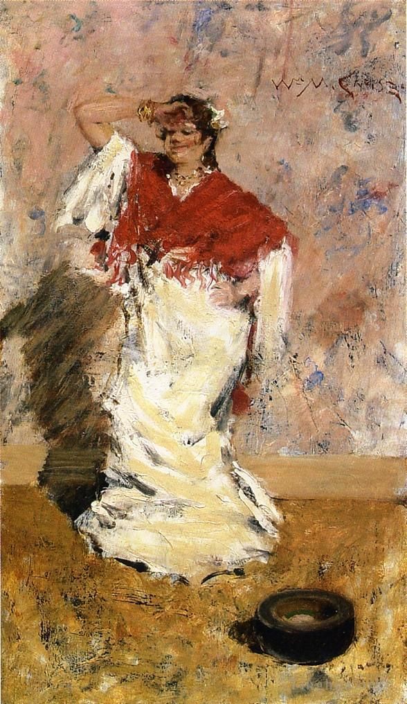 William Merritt Chase Oil Painting - Dancing Girl