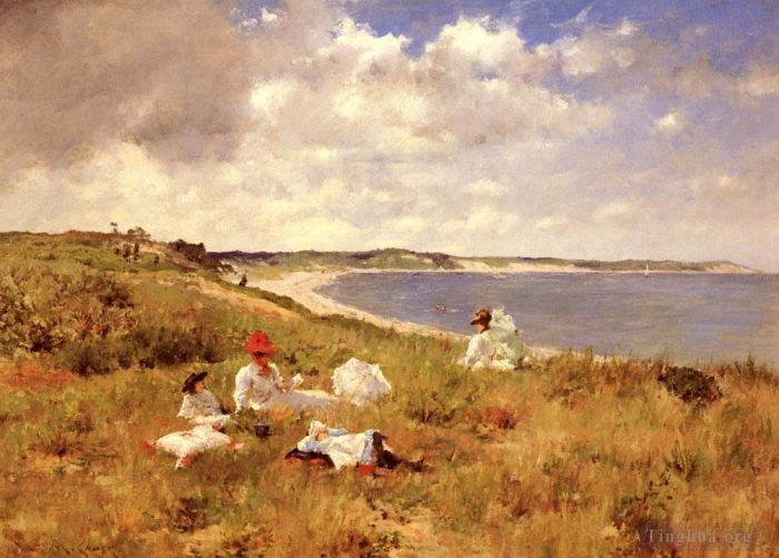 William Merritt Chase Oil Painting - Idle Hours