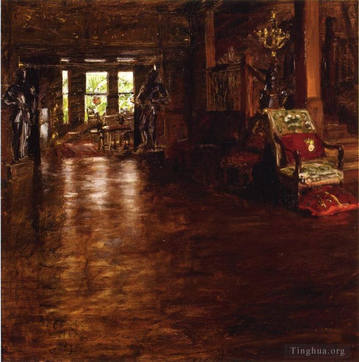William Merritt Chase Oil Painting - Interior Oak Manor