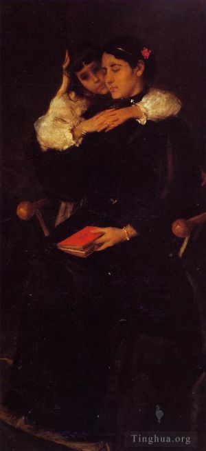 Artist William Merritt Chase's Work - Mrs Chase and Cosy