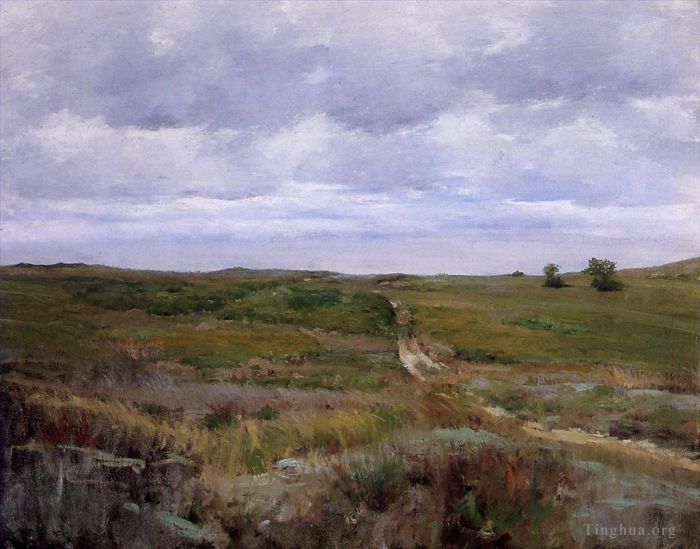 William Merritt Chase Oil Painting - Over the Hills and Far Away