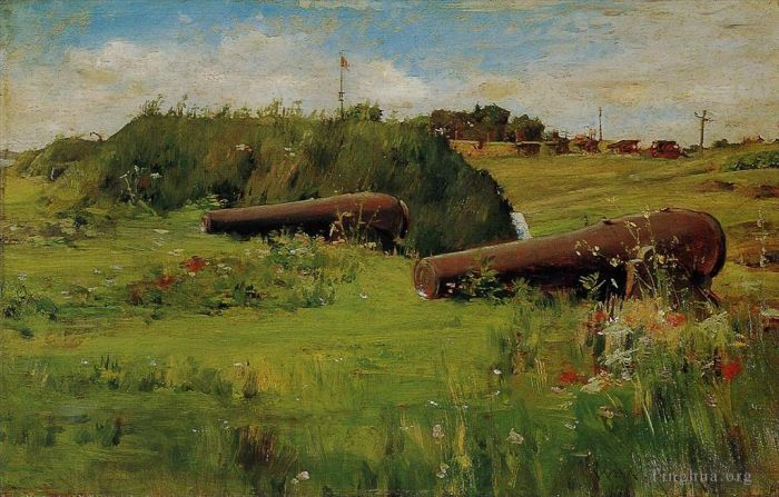 William Merritt Chase Oil Painting - Peace Fort Hamilton