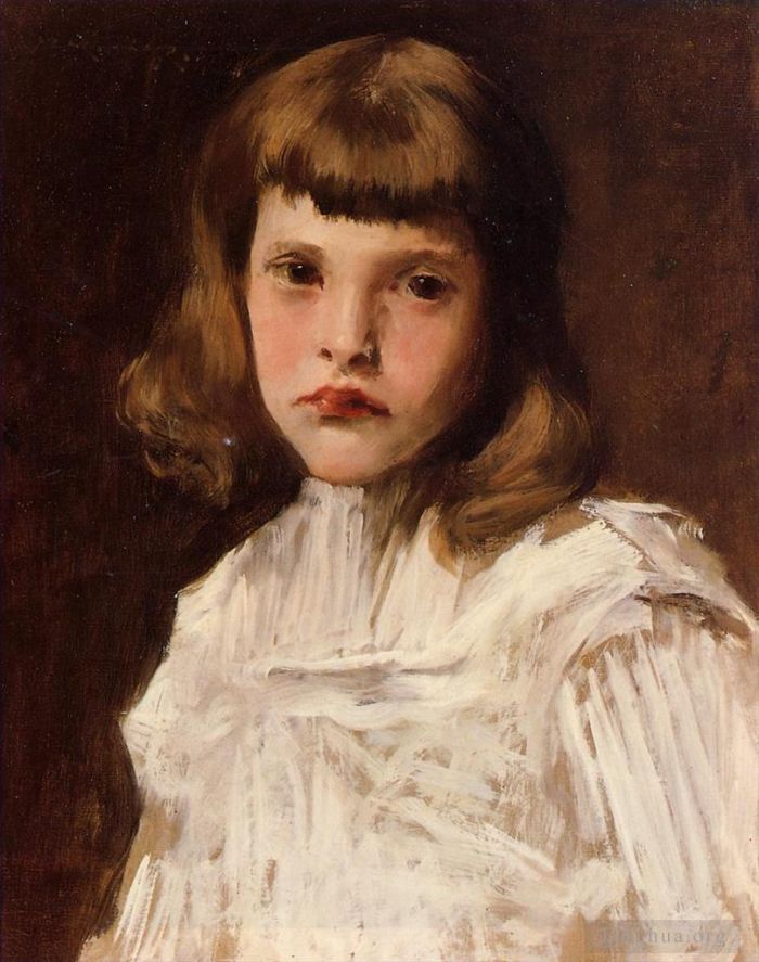William Merritt Chase Oil Painting - Portrait of Dorothy