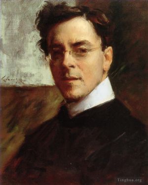 Artist William Merritt Chase's Work - Portrait of Louis Betts