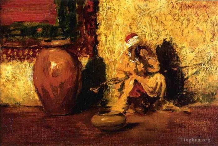 William Merritt Chase Oil Painting - Seated Figure