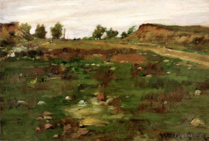 William Merritt Chase Oil Painting - Shinnecock Hills 1895