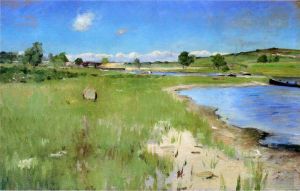 Artist William Merritt Chase's Work - Shinnecock Hills from Canoe Place Long Island
