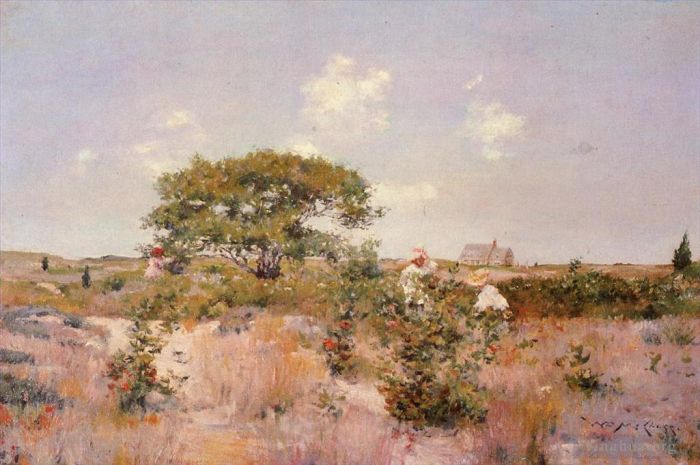 William Merritt Chase Oil Painting - Shinnecock Landscape 1892