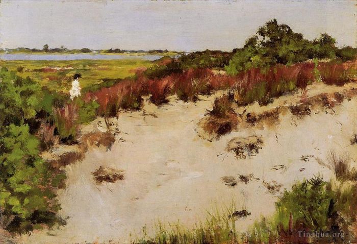 William Merritt Chase Oil Painting - Shinnecock Landscape
