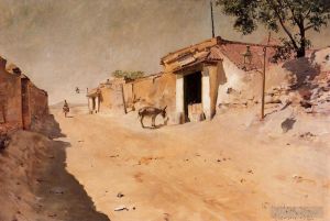 Artist William Merritt Chase's Work - Spanish Village