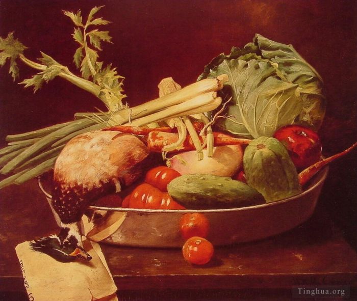 William Merritt Chase Oil Painting - Still Life with Vegetable