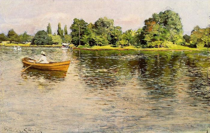 William Merritt Chase Oil Painting - Summertime 1886