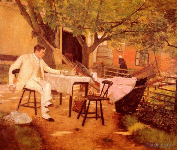 William Merritt Chase Oil Painting - Sunlight and Shadow