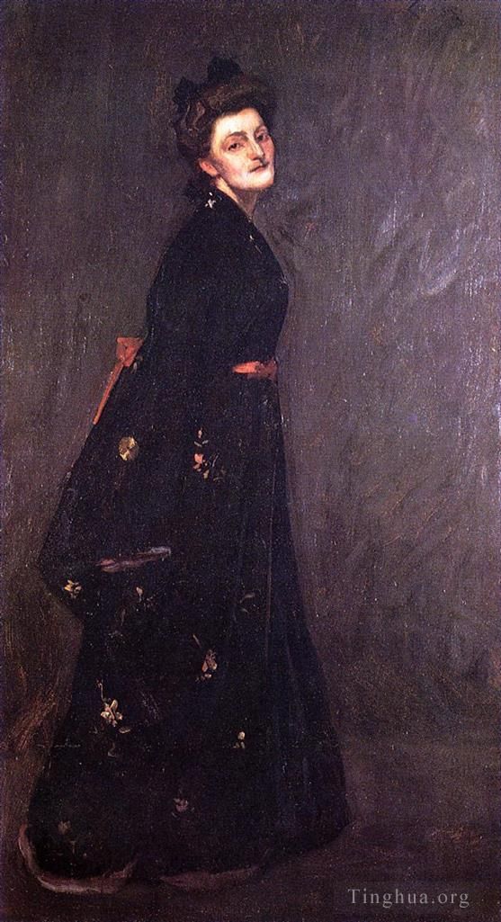William Merritt Chase Oil Painting - The Black Kimono