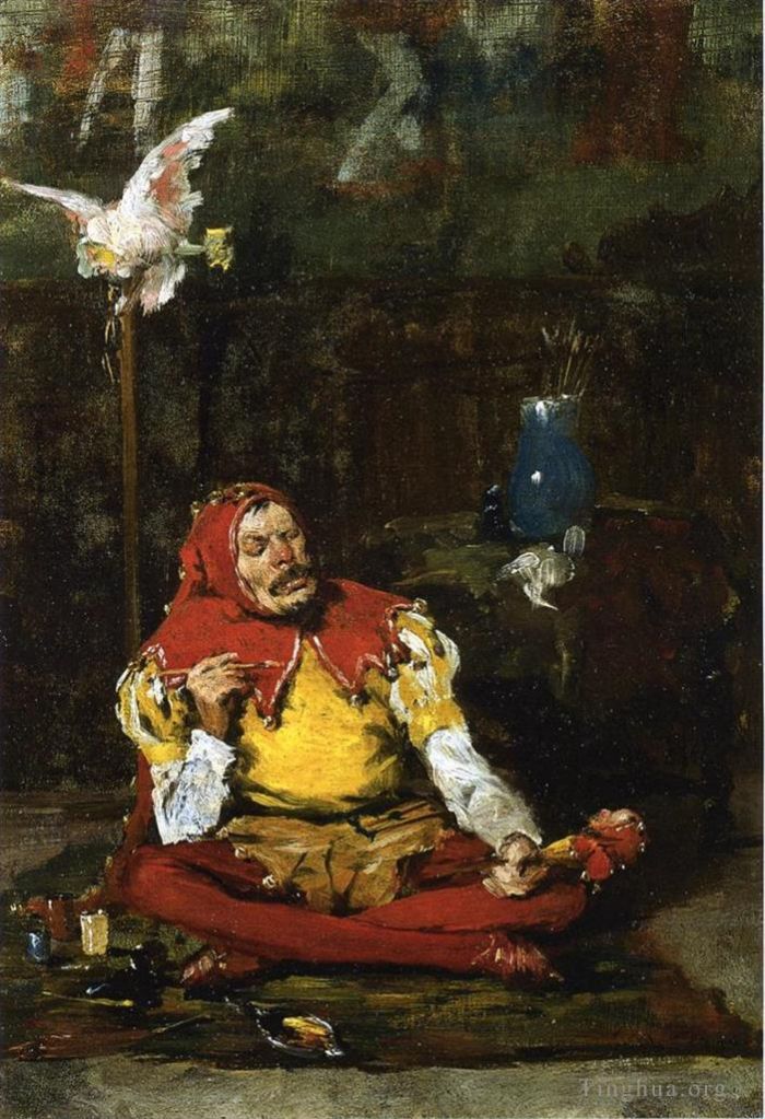 William Merritt Chase Oil Painting - The Kings Jester