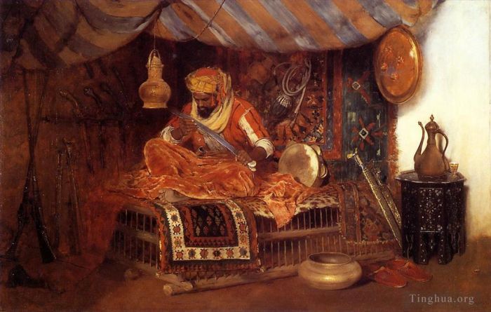 William Merritt Chase Oil Painting - The Moorish Warrior