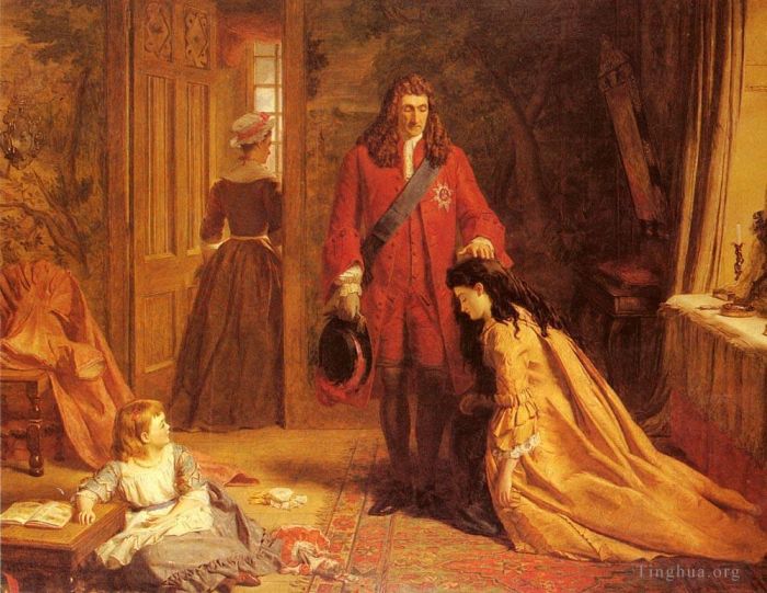 William Powell Frith Oil Painting - An Incident In The Life Of Mary Wortley Montague