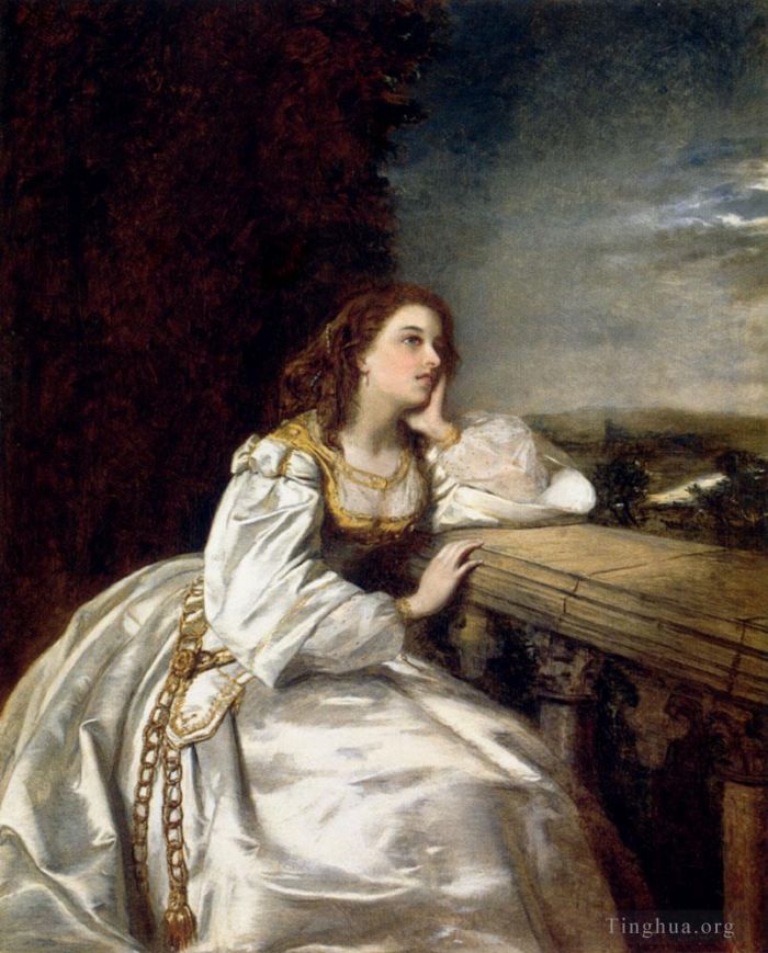 William Powell Frith Oil Painting - Juliet O That I Were A Glove Upon That Hand
