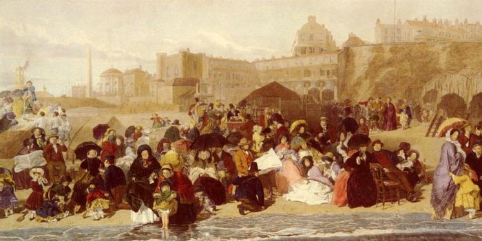 William Powell Frith Oil Painting - Life At The Seaside Ramsgate Sands