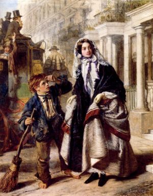Artist William Powell Frith's Work - The Crossing Sweeper