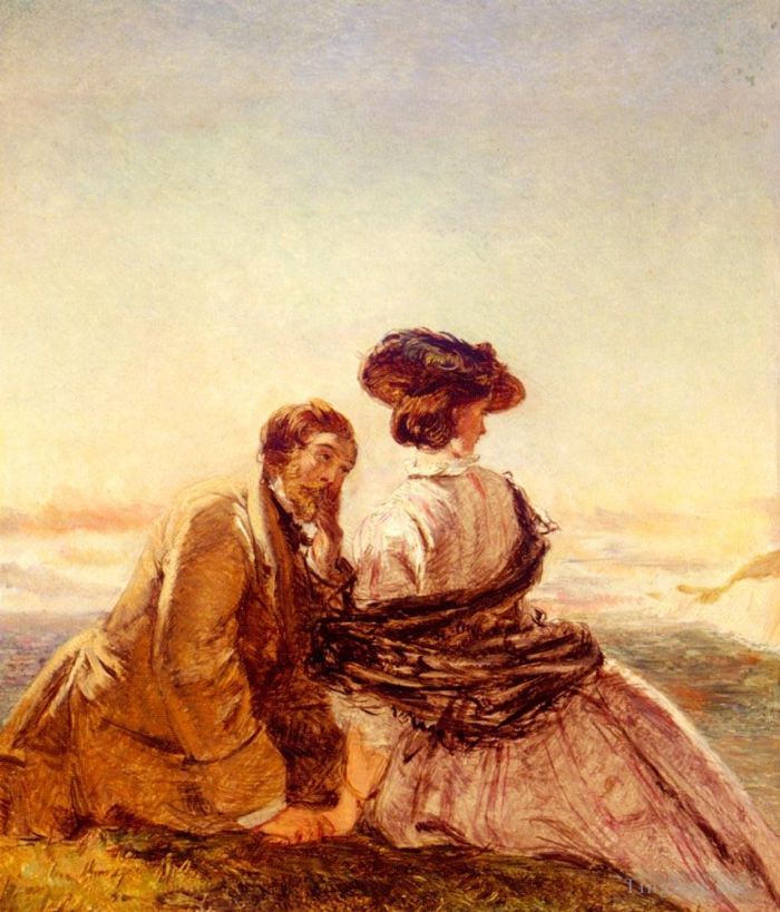 William Powell Frith Oil Painting - The Lovers