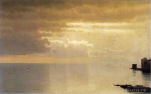 Artist William Stanley Haseltine's Work - A Calm Sea Mentone