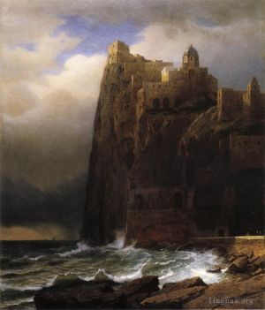 Artist William Stanley Haseltine's Work - Coastal Cliffs aka Ischia