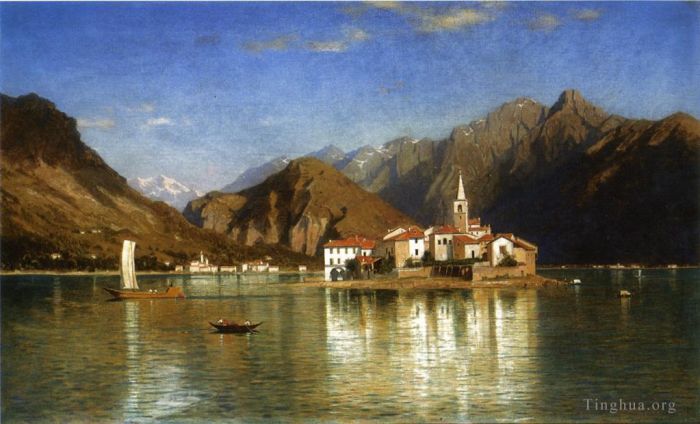 William Stanley Haseltine Oil Painting - Lago Maggiore