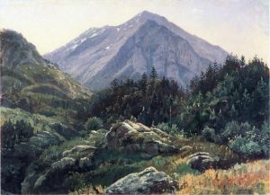 Artist William Stanley Haseltine's Work - Mountain Scenery Switzerland