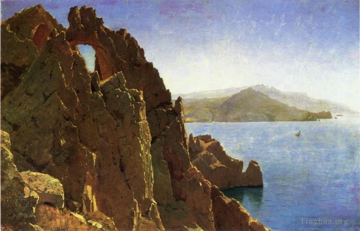 William Stanley Haseltine Oil Painting - Nataural Arch Capri