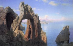 Artist William Stanley Haseltine's Work - Natural Arch at Capri