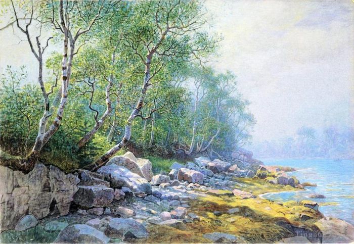 William Stanley Haseltine Oil Painting - Seal Harbor Mount Desert Maine