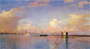 Artist William Stanley Haseltine's Work - Sunset on the Grand Canal Venice