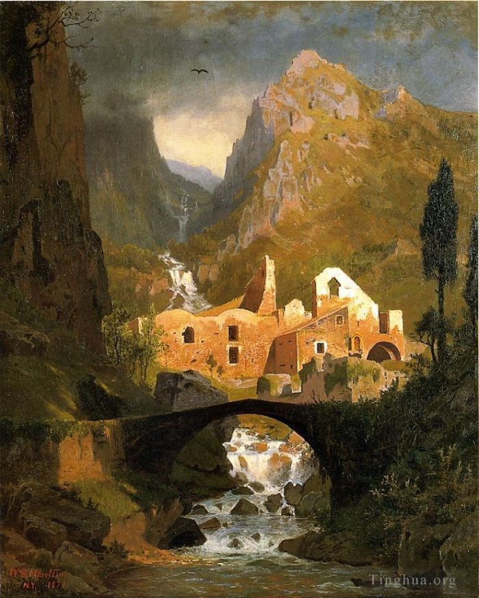 William Stanley Haseltine Oil Painting - Valle dei Molini Amalfi