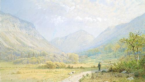 William Trost Richards Oil Painting - Franconia Notch New Hampshire