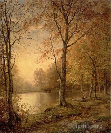 William Trost Richards Oil Painting - Indian Summer