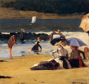 Artist Winslow Homer's Work - By the Shore