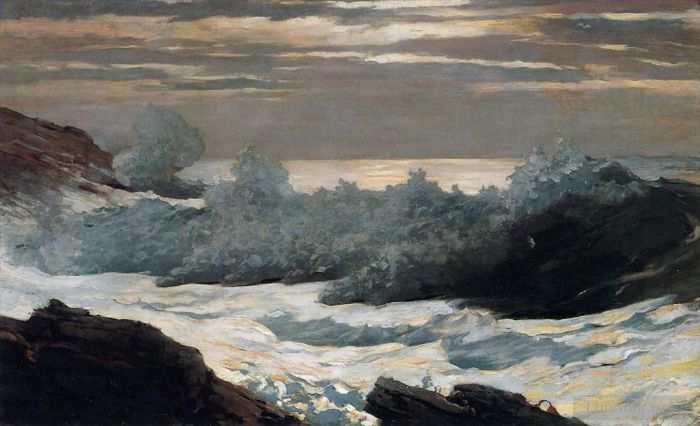 Winslow Homer Oil Painting - Early Morning After a Storm at Sea
