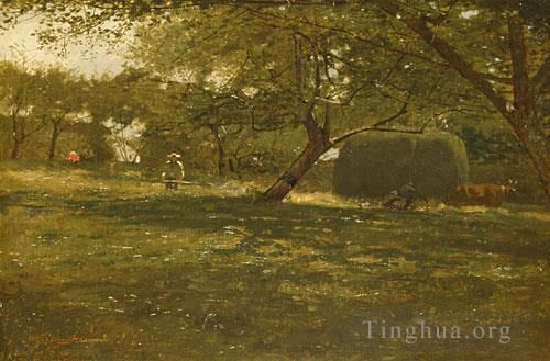 Winslow Homer Oil Painting - Harvest Scene