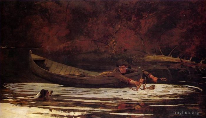Winslow Homer Various Paintings - Hound and Hunter