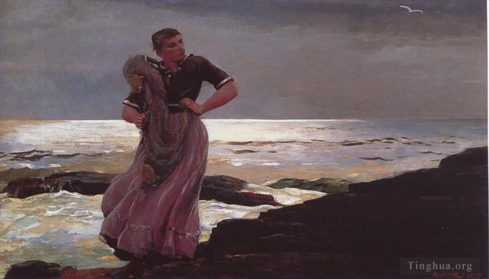 Winslow Homer Oil Painting - Light on the Sea